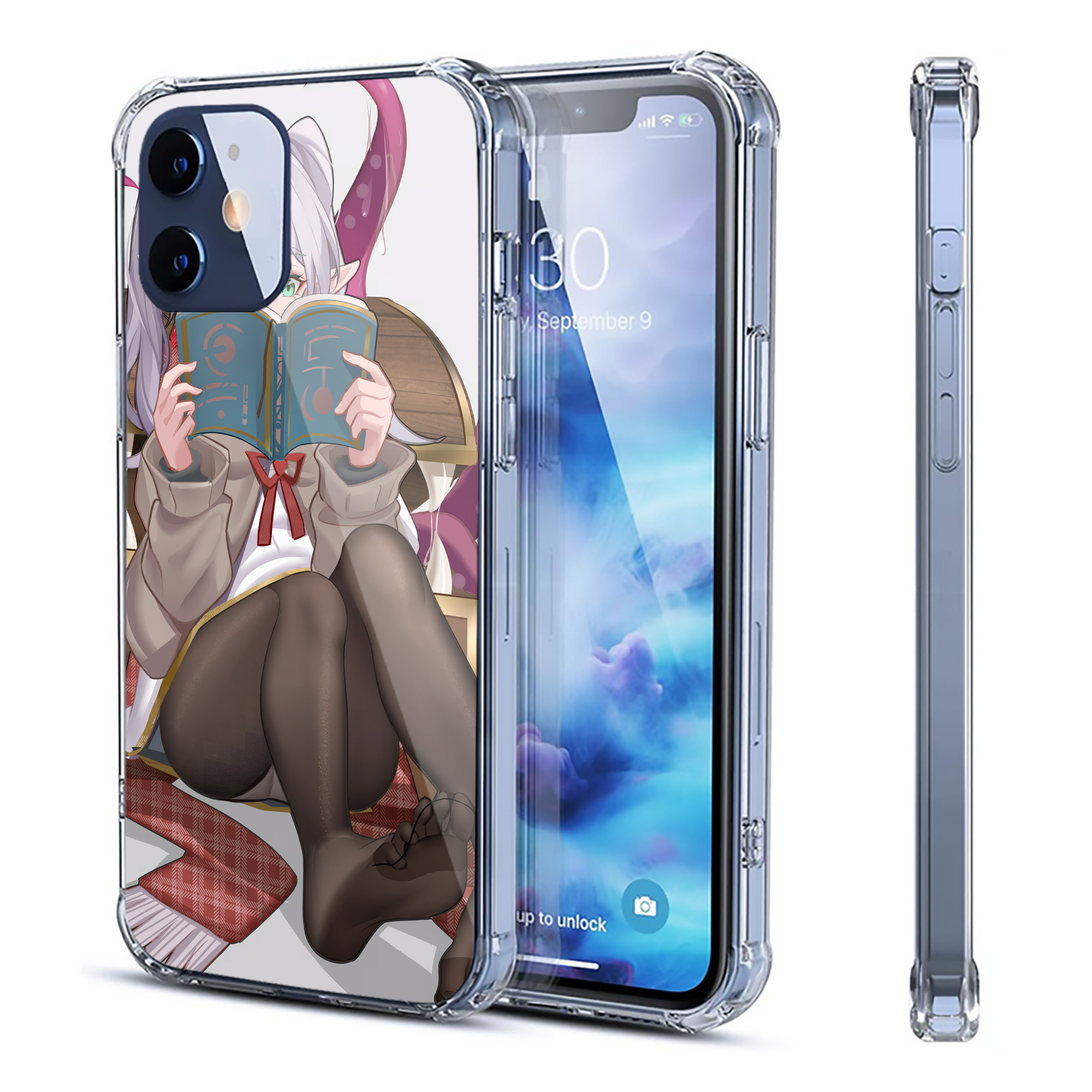 （画像用） 葬送のフリーレン Frieren 【iPhone 12シリーズ対応】透明スマホケース（クリアソフトケース）